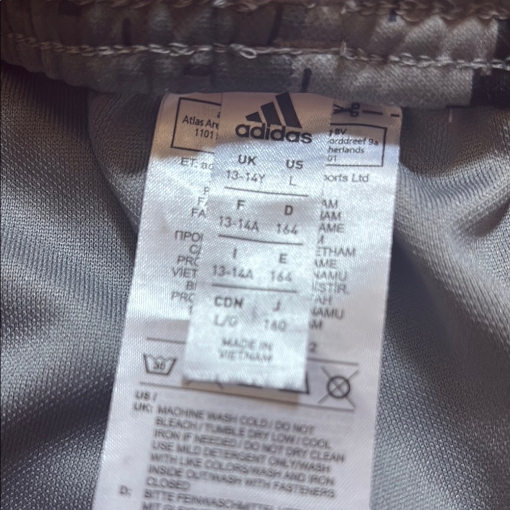 Adidas Black and Gray Sweatpants with Camo Design - Picture 2 of 7